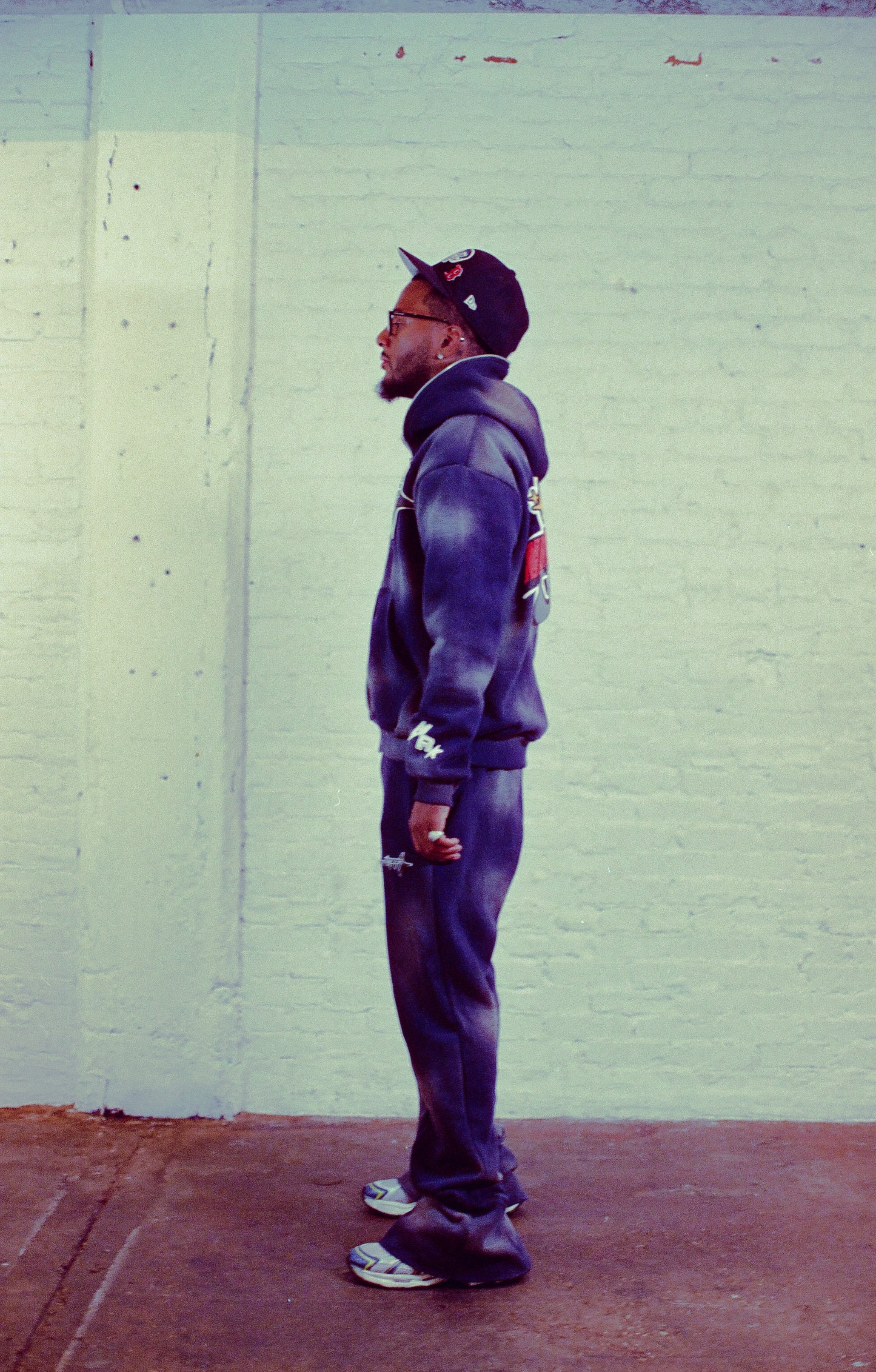 Navy NRO Zip Up Flares